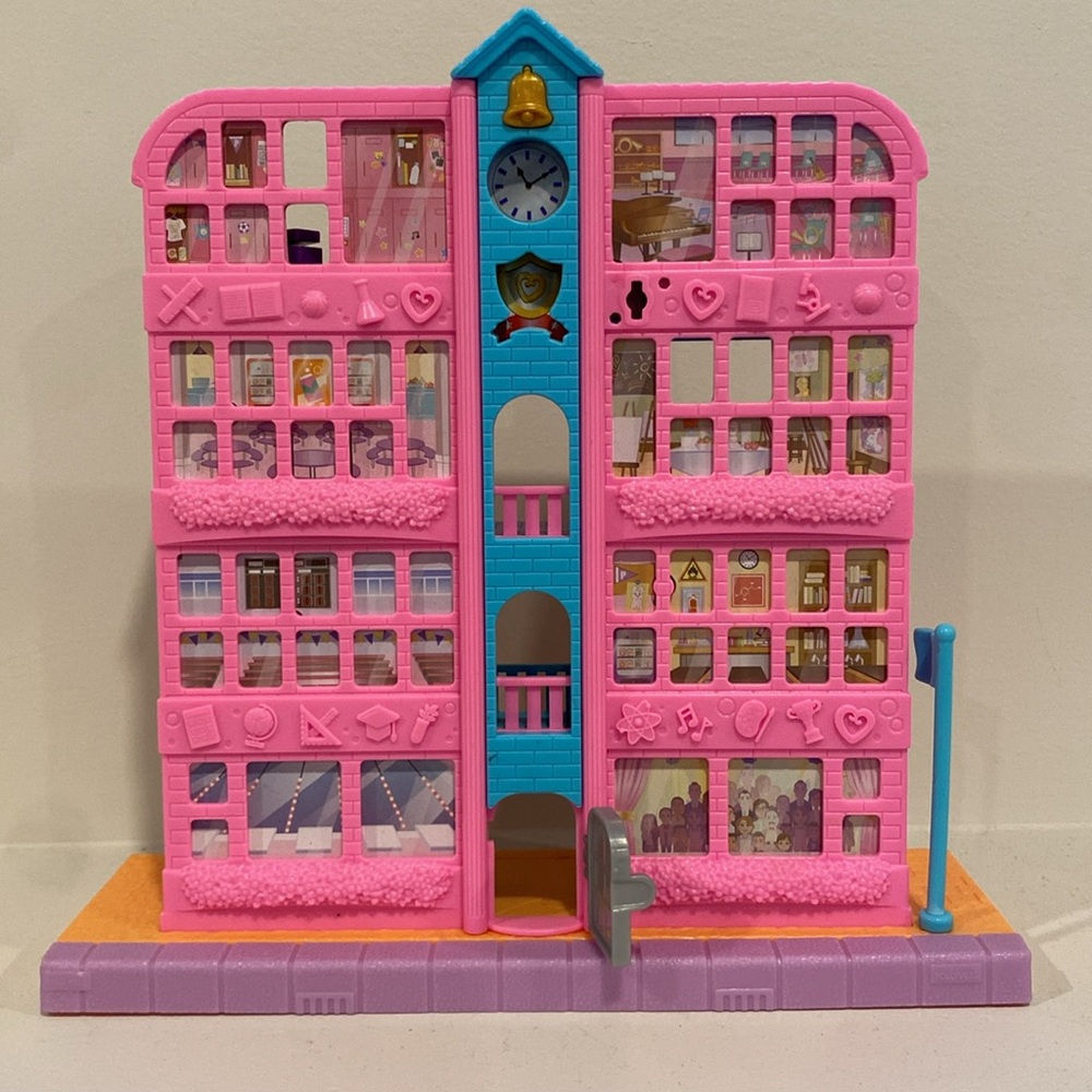 Polly Pocket Pollyville Mighty School Playset mattel girls toy toys dolls - Picture 2 of 3